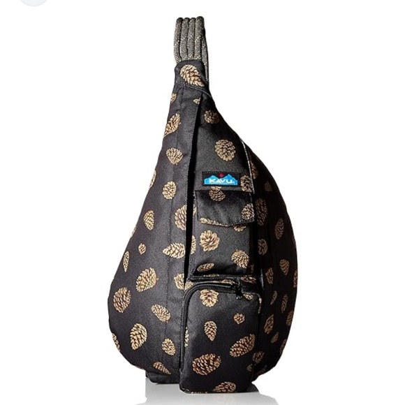 Kavu Handbags - KAVU Original Rope Sling Bag -Black Pinecones